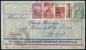 1933, Flugpostbrief von Varadouro am 3.10. ... 