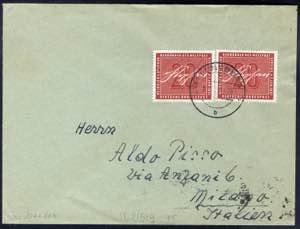 1952/56, 5 Briefe nach Italien mit reinen ... 