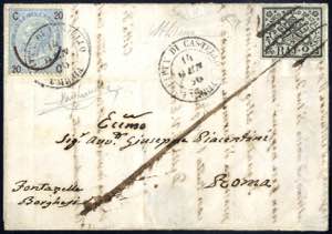 1866, lettera del 14.1.1866 da Città di ... 