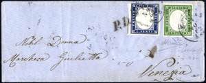 1862, lettera da Modena il 17.11. per ... 