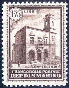 1932, Palazzetto della Posta, 1,75 Lire ... 