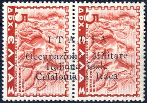 1941, Soprastampati, 5 + 5 D, rosso, ... 
