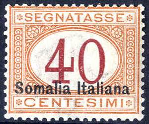 1920, Segnatasse, 40 Cent, arancio e ... 