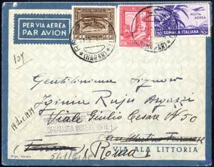 1939, Lettera per via aera del 21.12.1939 ... 