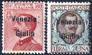 1918/19, Venezia Giulia, serie completa 11 ... 