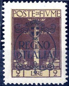 1924, Regno d Italia, 2 Lire bruno e ... 
