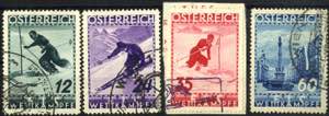 1936, FIS II, 4 Werte (ANK 623-26 / 180,-)