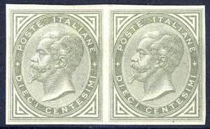 1863/65, 10 Cent., prova d`archivio in altro ... 