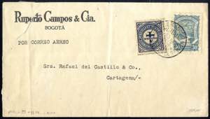 1926, Flugpostbrief von Bogotà 17.6.1926 ... 