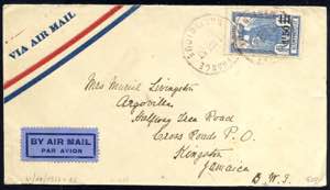 1933, Flugpostbrief von Martinique ... 