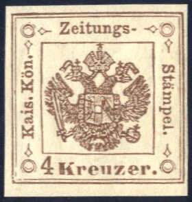1873, 4 Kreuzer braun, Type II postfrischer ... 