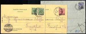 1878/1900, 3 Belege, Brief mit Wappen 20 Pf ... 