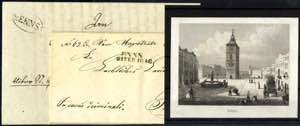 ENNS / 21 FEB 1846, Langstempel auf Brief ... 