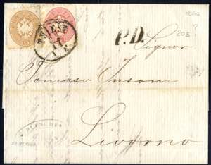 1866, Brief aus Triest vom 22.11. nach ... 