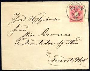 Brixen 1883, Lot mit 5 Kreuzer Brief und 2+3 ... 