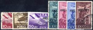 1949, Posta Aerea serie completa di 6 valori ... 