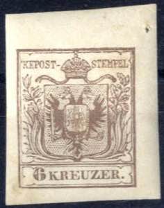 1884, 6 Kreuzer Neudruck der Ausgabe 1850, ... 