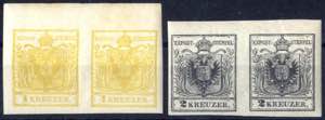 1887/94, Neudruckpaare der Ausgabe 1850, ... 