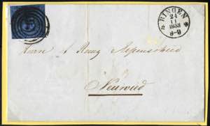 1853, Brief von Bingen am 24.11. nach ... 