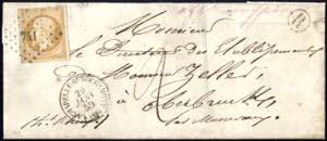 1859, kleiner Brief von La Chapellie-S Rouge ... 