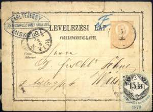 1872, 2 Kreuzer Korrespondenzkarte Kaiser ... 