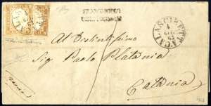 1863, lettera spedita da ... 
