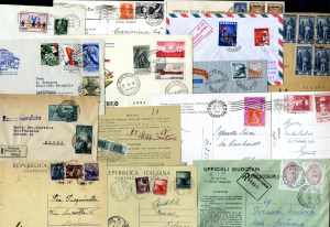 1946/70 ca., lotto di storia postale con ca. ... 