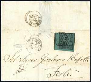 1859, lettera del 1. settembre 1859 da Imola ... 