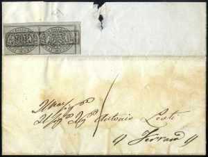 1859, lettera del 2.8.1859 da Portomaggiore ... 