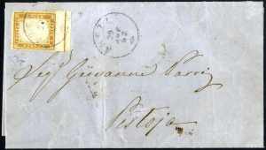 1862, Lettera da Arezzo il 29.11. per ... 