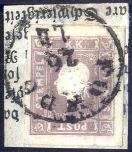 1859, (1,05) Kr. dunkellilla auf ... 