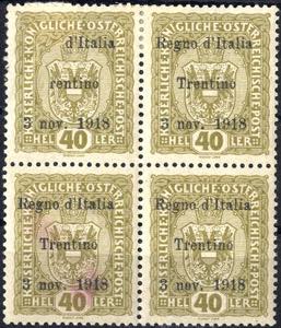 1918, Trentino - Alto Adige, 40 Heller ... 
