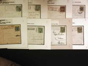 1900/17 ca., Lot mit 10 Postablagen in guter ... 