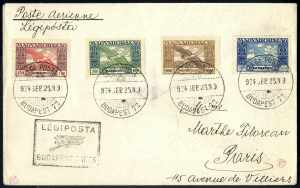 1920-25, Lot vier Flugpostbriefe bzw. ... 