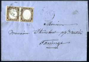 Sardegna 1854/60, 12 lettere e due ... 