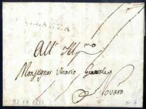 PALLANZA 1811, lettera da Pallanza il 2.11 ... 