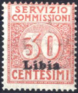 1915, Servizio Commissioni 30 c doppia ... 