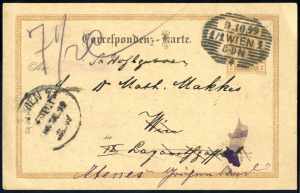 1889/99, Lot von einer Correspondenzkarte ... 