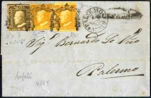 1859, lettera da Cefalù per Palermo ... 