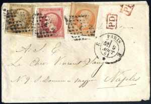 1861, Briefkuvert vom 6.8.1861 von Paris ... 