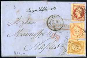 1858, Brief vom 8.10.1858 von Paris nach ... 