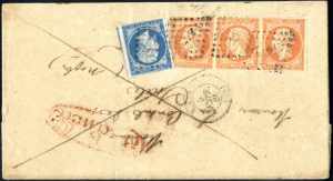 1860, Brief vom 9.2.1860 von Nimes über ... 