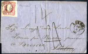 1860, Brief vom 10.8.1860 von Lissabon über ... 