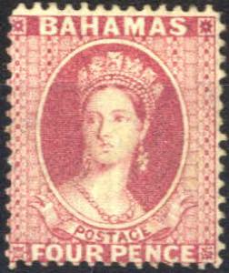 1863/75, Königin Viktoria, 4 P rosa bis ... 