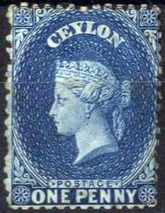 1863/69, Königin Viktoria, 1 P blau, gez. ... 