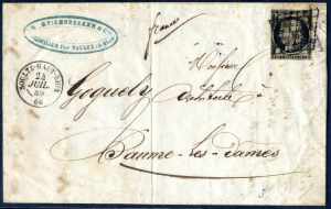 1849, Brief von Soulz-Haut-Rhin am 24.7. ... 