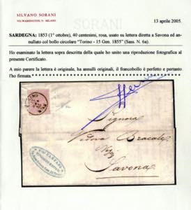 1855, lettera da Torino il 15.1 ... 