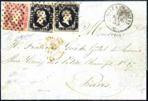 1853, lettera da Nizza Maritt. il 17.3 per ... 