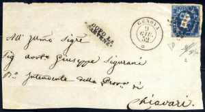 1852, soprascritta di lettera da Genova il ... 