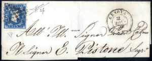 1852, lettera da Genova il 2.12 affrancata ... 